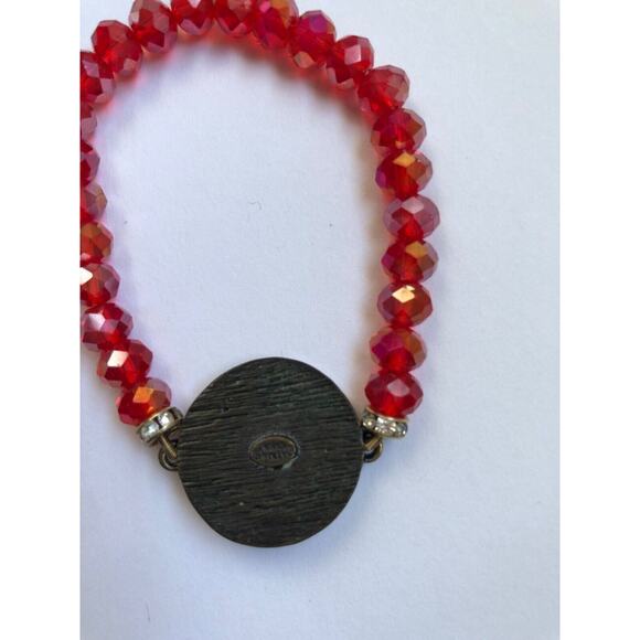 Kirks Folly Red Sun Face Bracelet - Picture 2 of 10